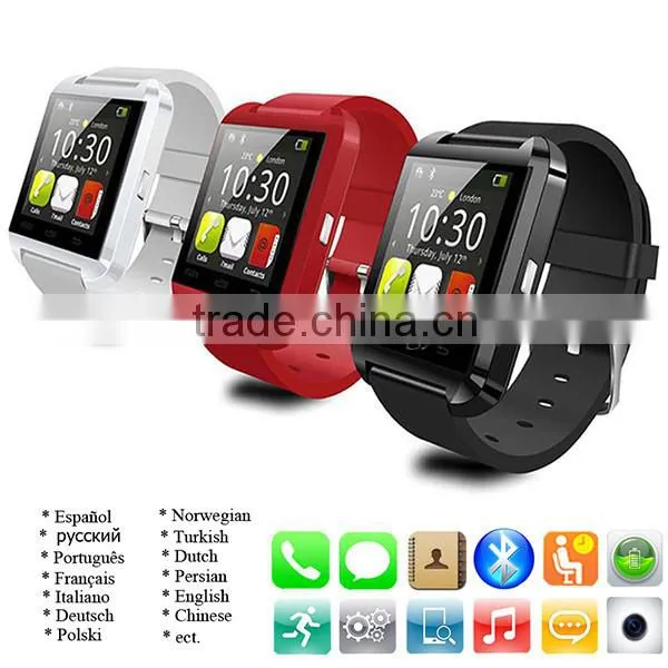 U8 Bluetooth Smart Watch Phone 3G Wifi for Samsung for iPhone for HTC Android IOS Black