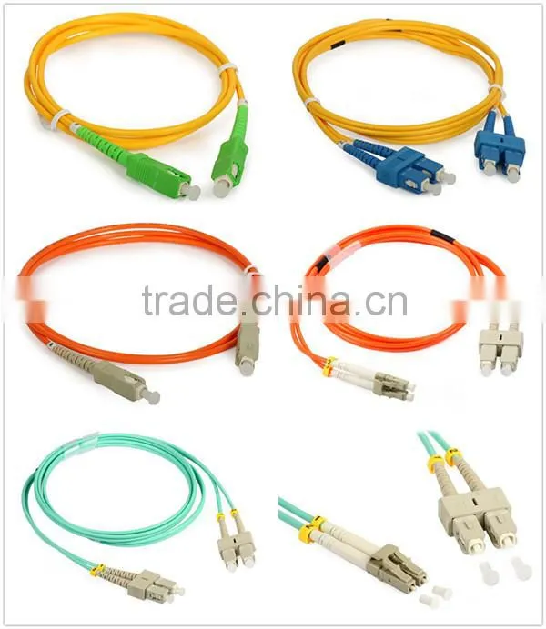 SC SM duplex 9/125 FTTH optical fiber indoor patch cord with LSZH Jacket,sc singlemode duplex fiber optic patch cord