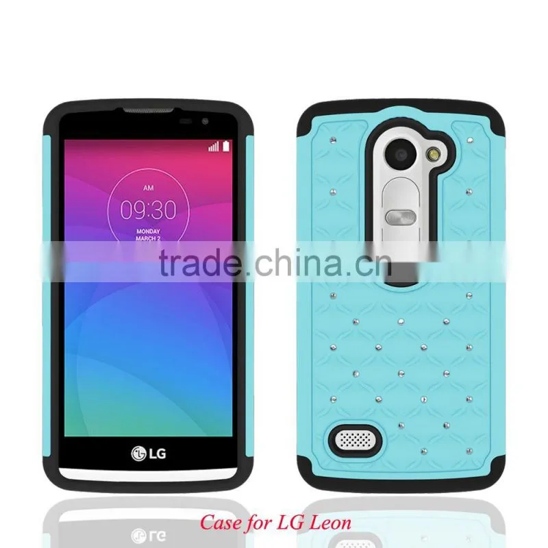 alibaba express 2 in 1 bling case for LG C40