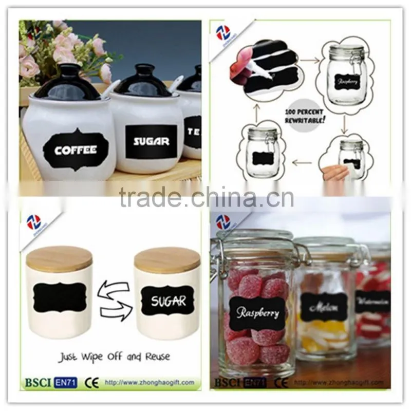 Promotional popular wholesale die cut chalkboard stickers