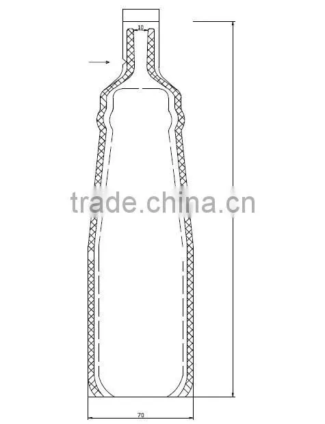 Biodegradable eco-friendly bottle shaped pouch for mineral water