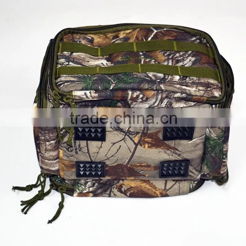 camo polyester canvas can cooler bag for camping