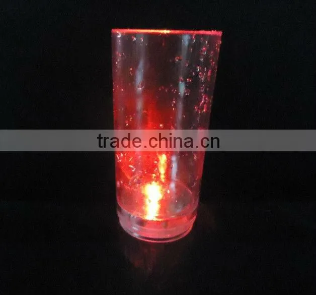 50ml led shot glass with button,led flashing cup,led liquid whiskey cup
