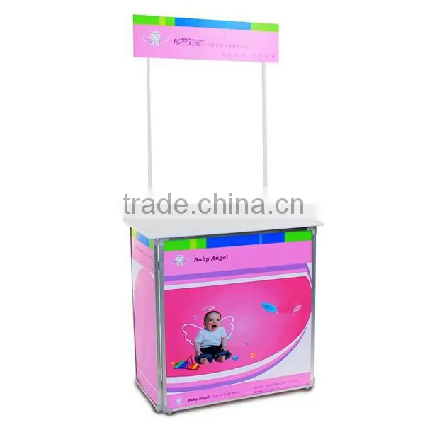 Locked Aluminum Alloy Folding Sales Promotion Table