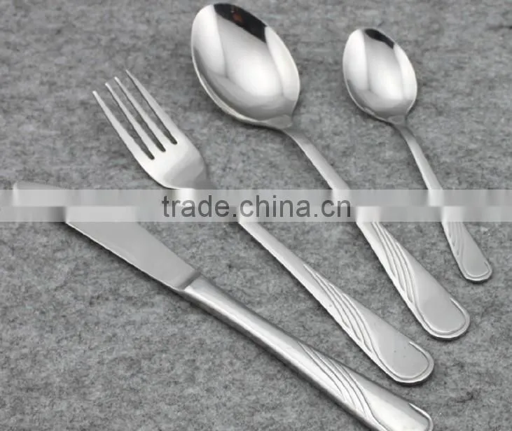 4pcs set stainless steel flatware