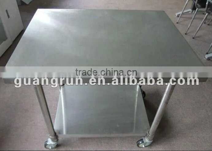 Stainless Steel Industrial Kitchen Restaurant Table with Under Shelf GR-401-01