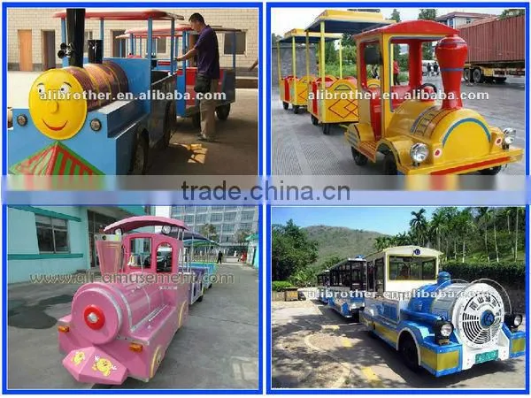 The cheapest and best selling entertainment equipment electric amusement kids train trackless tran