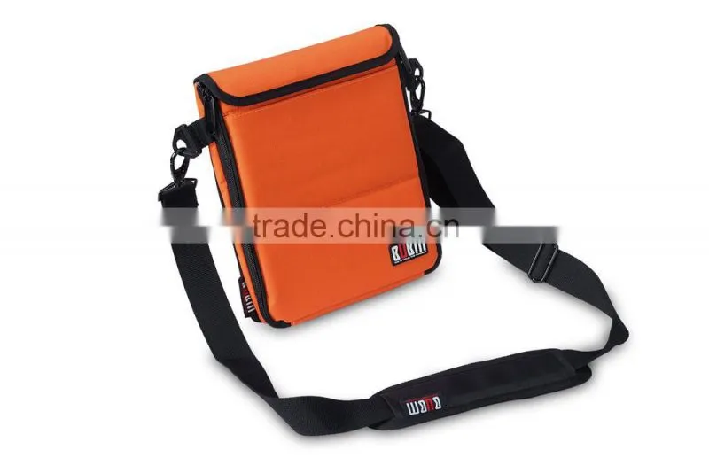 New design bubm nylon zipper shoulder 10 inch tablet stand bag wholesale