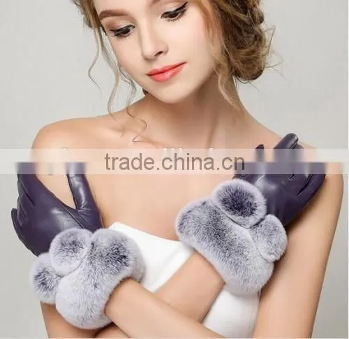 2016 Best Price Women Gloves Pink Black Women Gloves