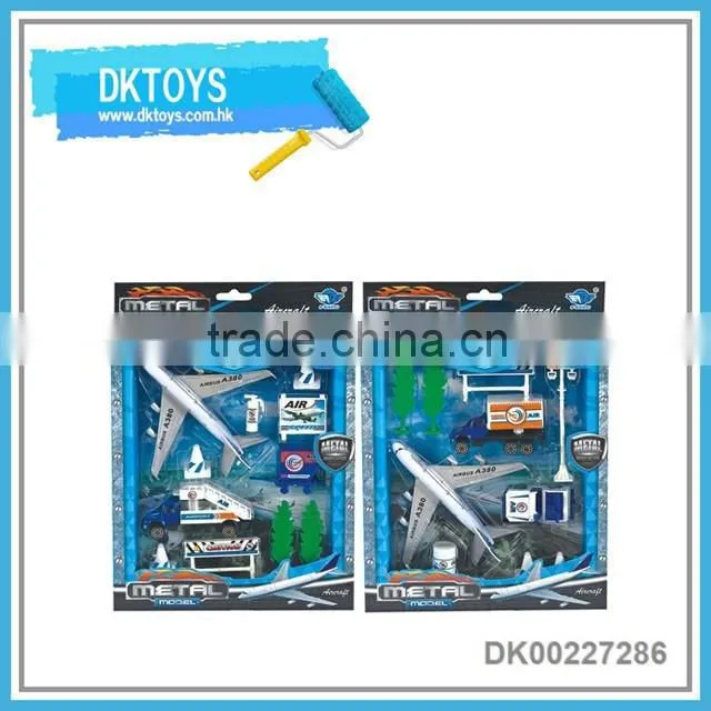 Free wheel diecast toy airport series