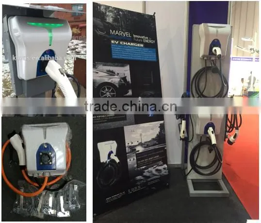 Type 1 Wall Mount EV Charge station level 2 32A 7.2kw EV charging point