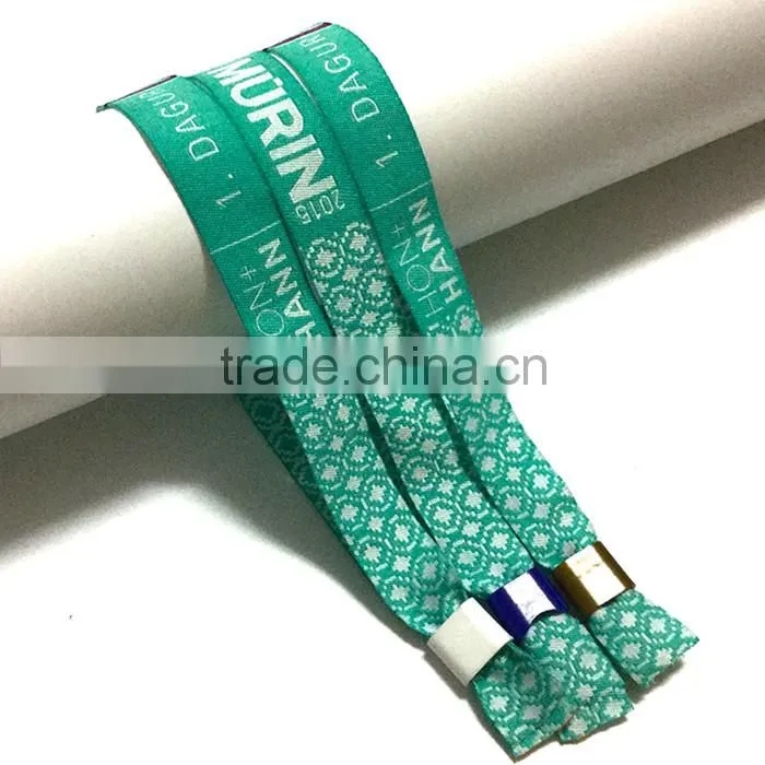 Manufacture customized logo woven wristband