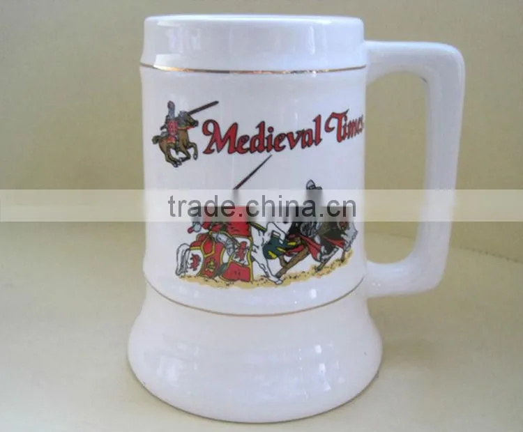 Wholesale ceramic decorative German beer mug
