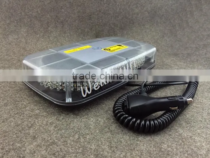 DC12V-24V led lightbar 240 LED 18W Beacon light with Magnets Emergency Strobe Light bar 4 colors LED warning Light