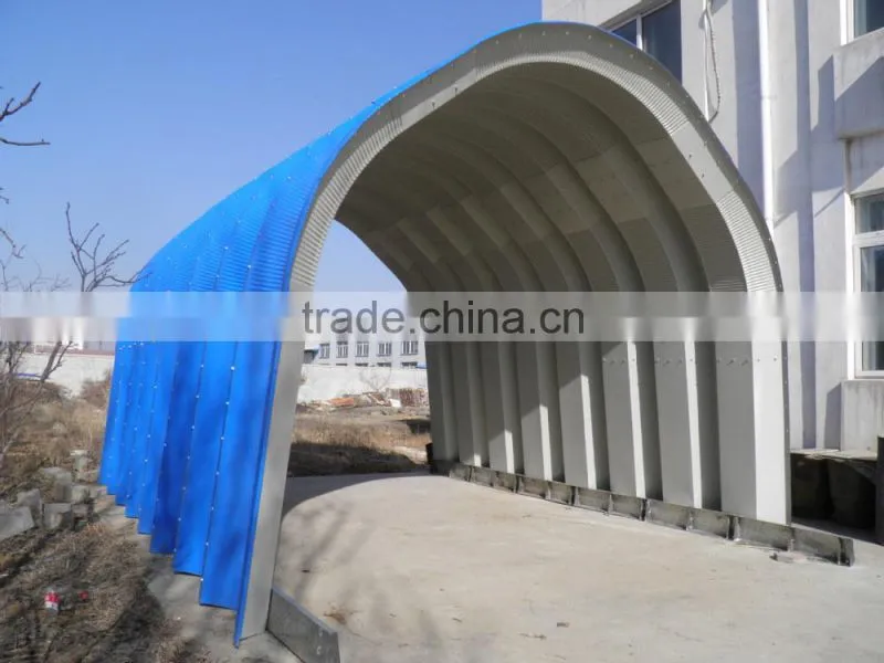 Profession screw joint k type arch roof roll forming machine