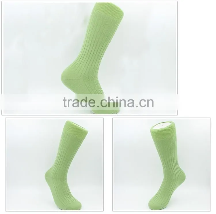 Plain strip men compression sock custom knee high wool socks