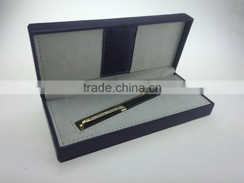 Blue color fancy professional cardboard pen gift box for sale