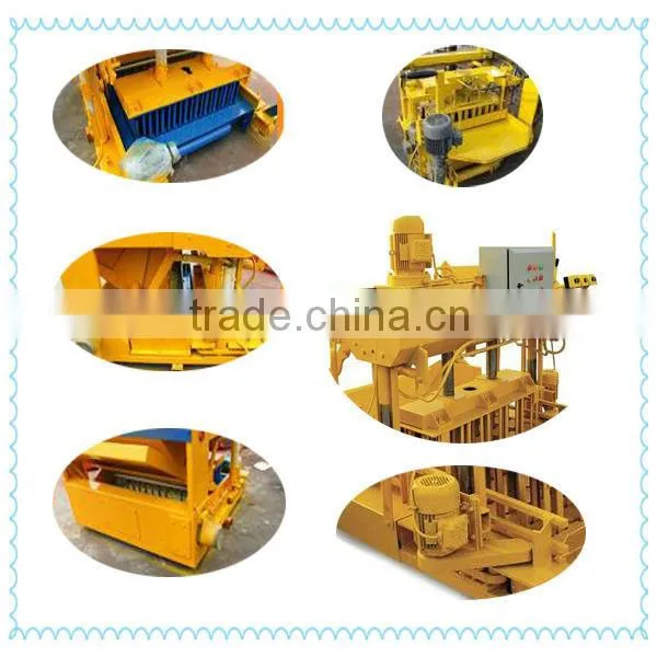 Laying a concrete block used QMR6-25 laying concrete block machine
