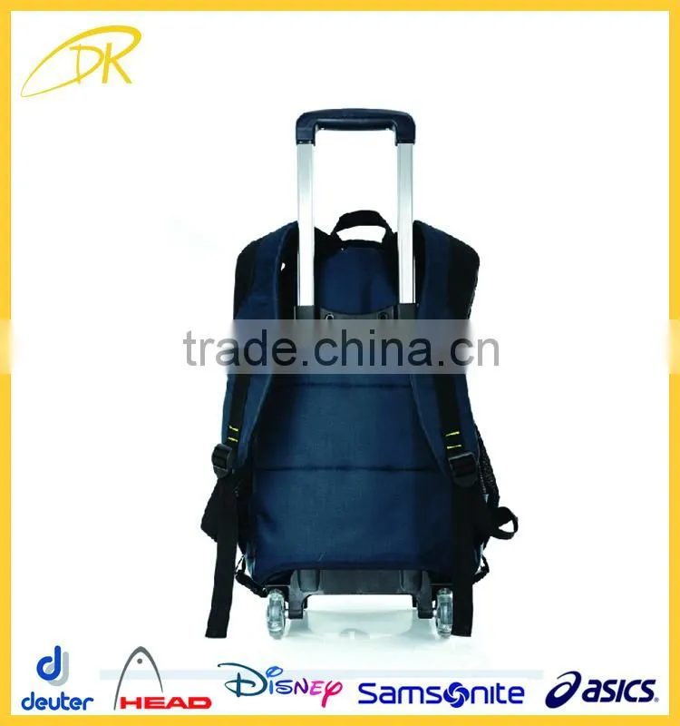 China supplier cheap trolley bag trolley laptop backapck trolley school backpack