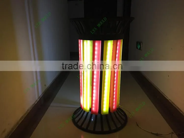 High transparent color garden trash bin
