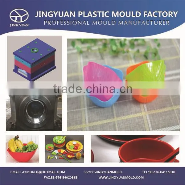 China Taizhou OEM factory household plastic bowl mould manufacturer / Durable plastic food bowl injection mold supplier