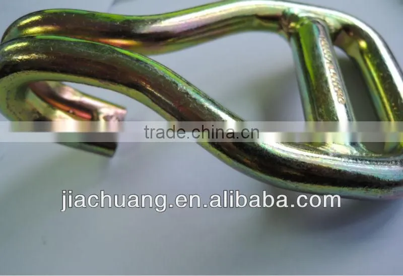 JC heavy duty wire double J hook FOR STRAP