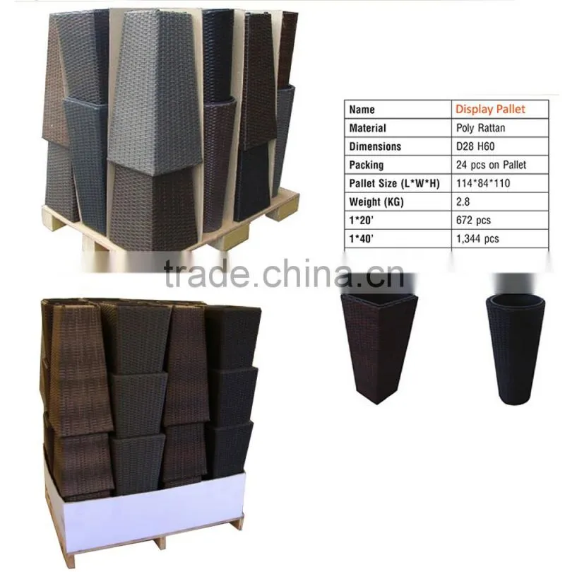 Wicker Planters indoor and outdoor