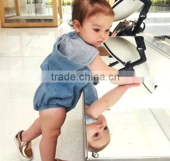 2016 baby girl denim dress designs