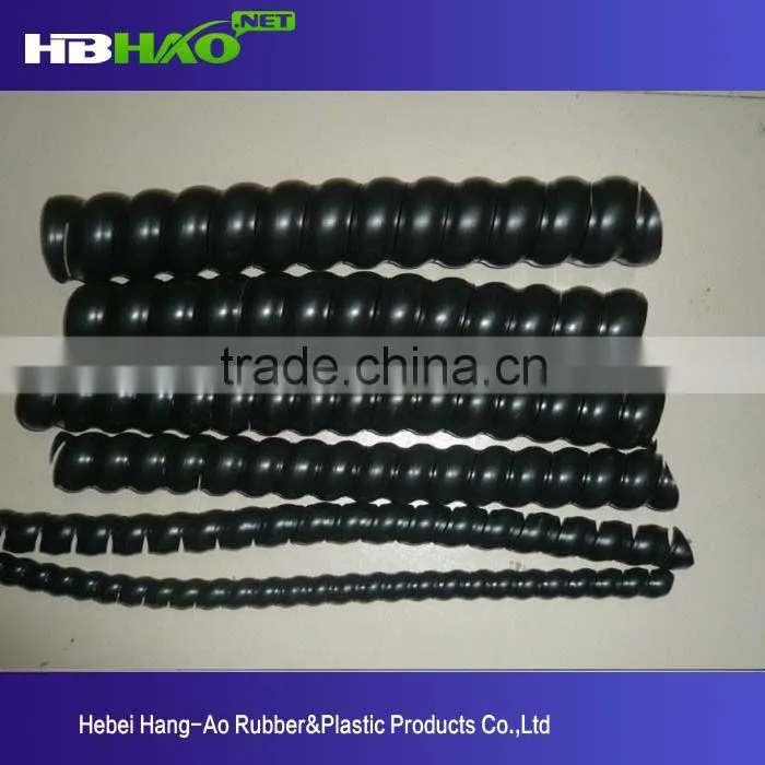 FATO PE Plastic White Black Spiral Wrapping Bands with Clamp