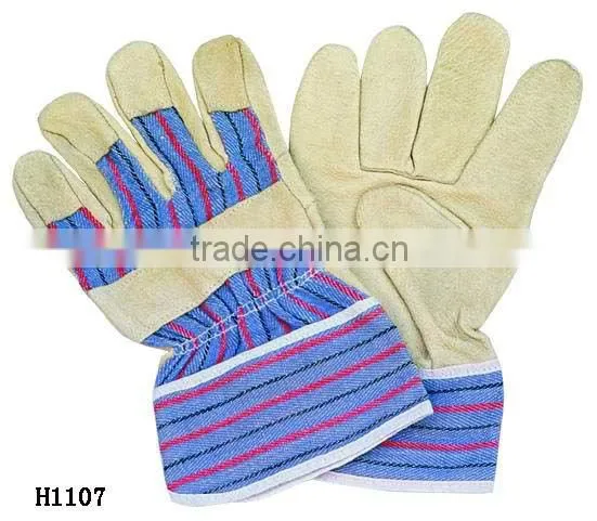 10" AB cowgrain leather working glove