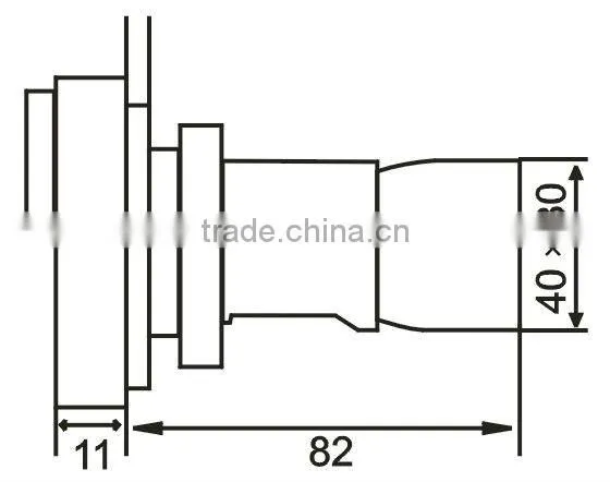 Double push button switch with light,direct type silver contact grade A LA167-B2-BW