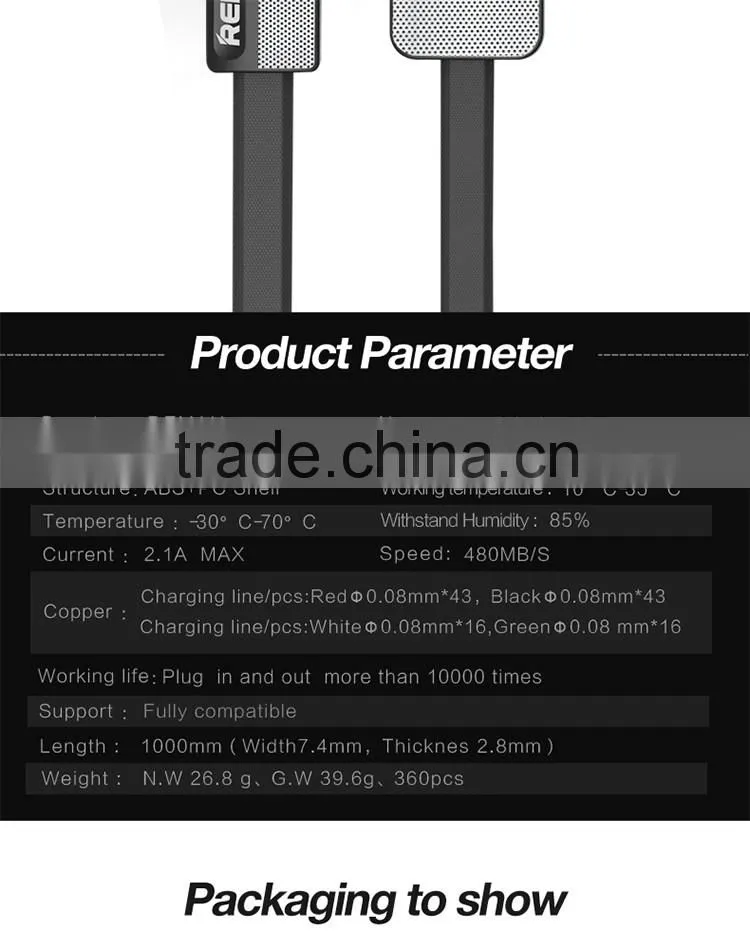 REMAX innovative micro usb charger cable for android mobile phone