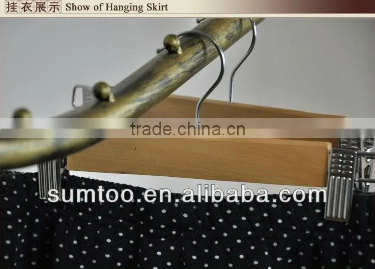 Great Quality Metal Hook Wood Trousers Hanger