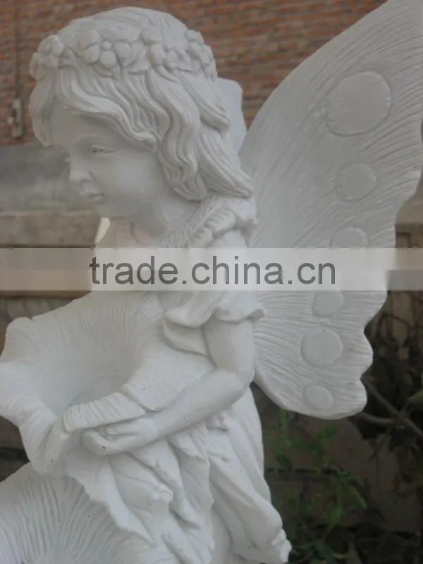 Marble Carving Angel Cherub Figurine Statue