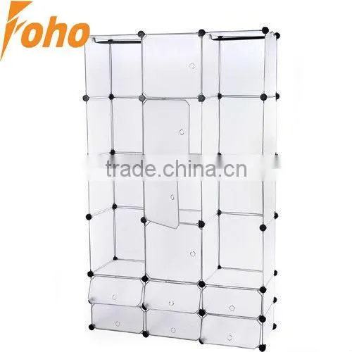 Depth:47cm,DIY Home stackable floding plastic Wardrobes Cubes Organizer hold shoes and clothes(FH-AW0681231-10)