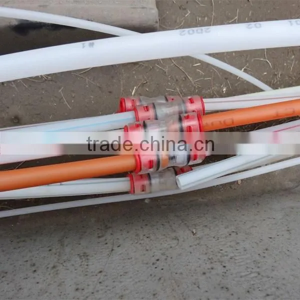 FCST15 FCST air-blown fiber optic cable microduct straight connector for fttx solution