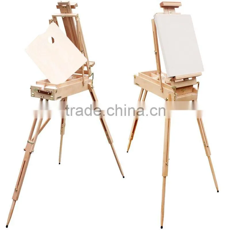 in stock 145cm three legs wooden sketch box easel lady easel box