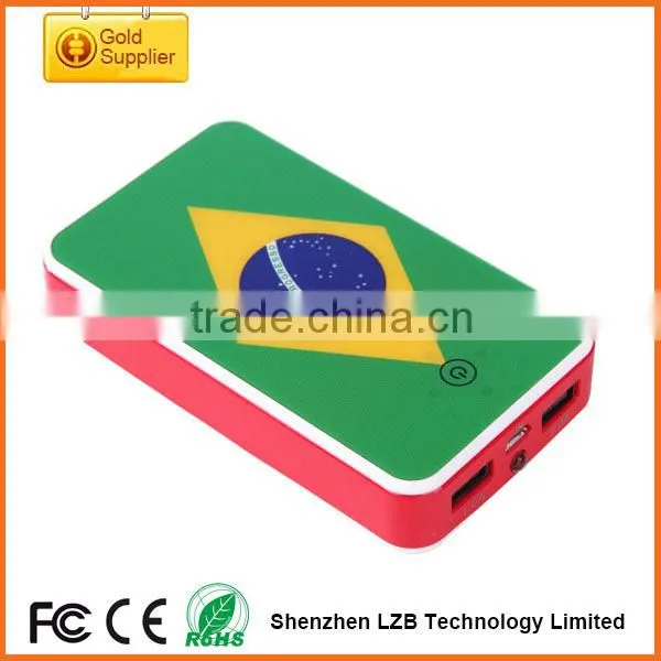 New arrival fashionable world cup promotion gifts best hot selling powerbank, recharge powerbank