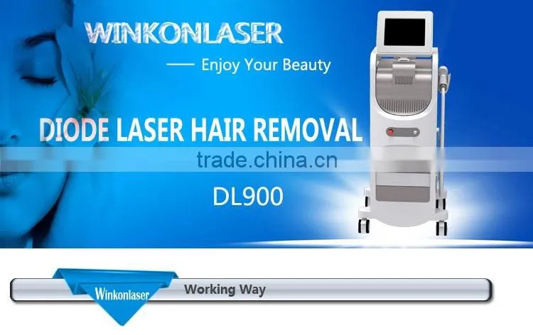 Painless diode laser wax machine for hair removal legs