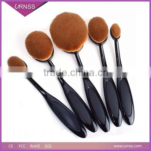 2016 Professional 10pcs Oval Toothbrush Makeup Brushes Set With Package