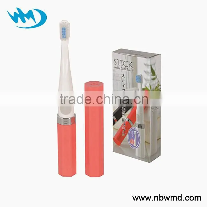 Mini electric travel toothbrush case with 1-AAA battery