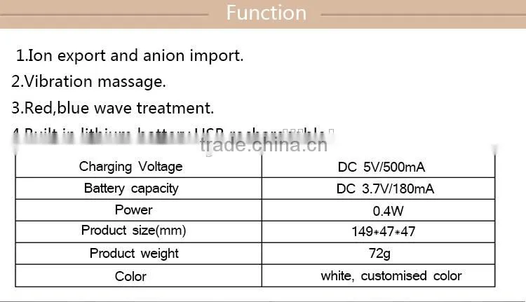 Anti age machine ion import machine for skin care