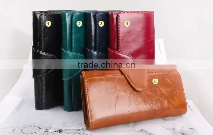 Alibaba China new fashion clutch bag men lady leather wallet purse