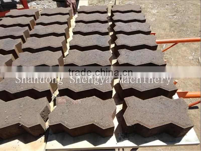 Germany Technology High Quality QTJ4-26C Shengya Machinery Semi Automatic Concrete Brick/Paving Brick Making Machine Price
