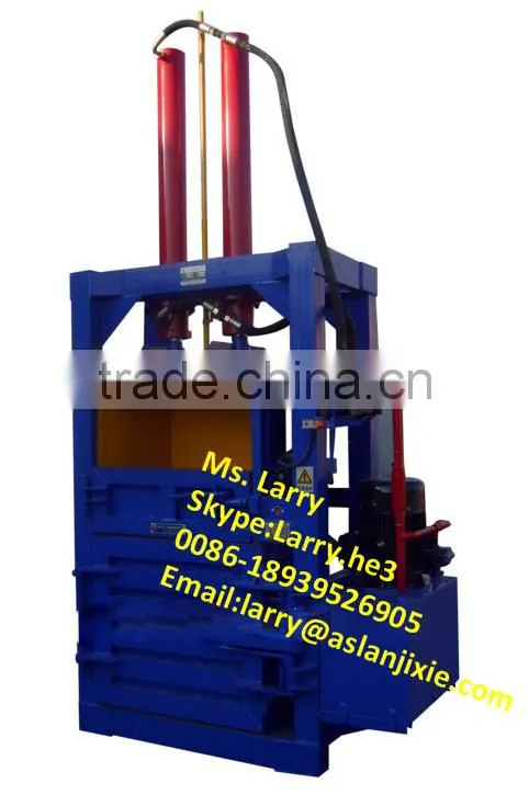pet bottle baling machine/cardboard baling press machine/waste paper baling machine