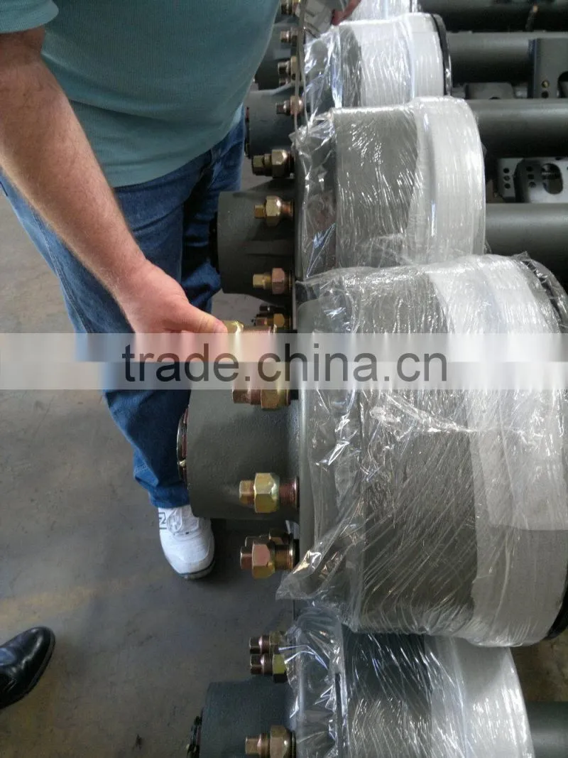 Trailer Parts Germany 12T Low Flat Semi-truck Axle For Heavy Vechicle Trailer