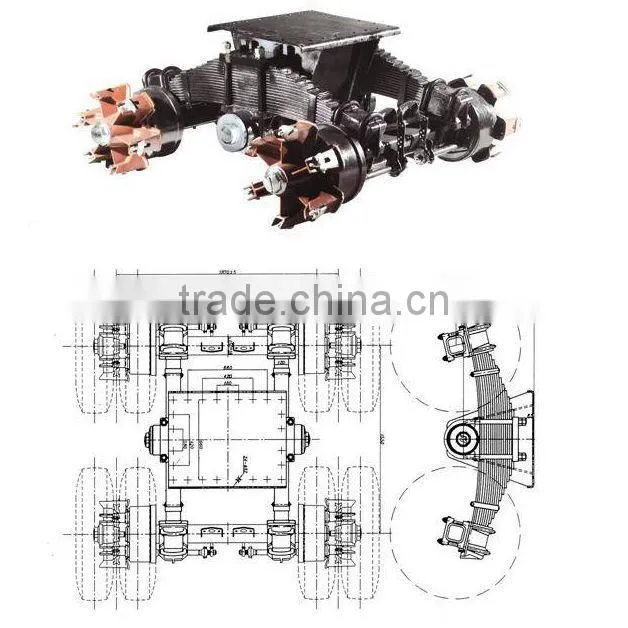 Composite Bush Bogie For All Kinds Of Semi Trailer and Truck