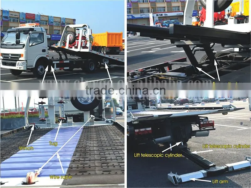 SINOTRUK HOWO EURO4 rotator wrecker truck 4x2 heavy duty wrecker towing truck for sale