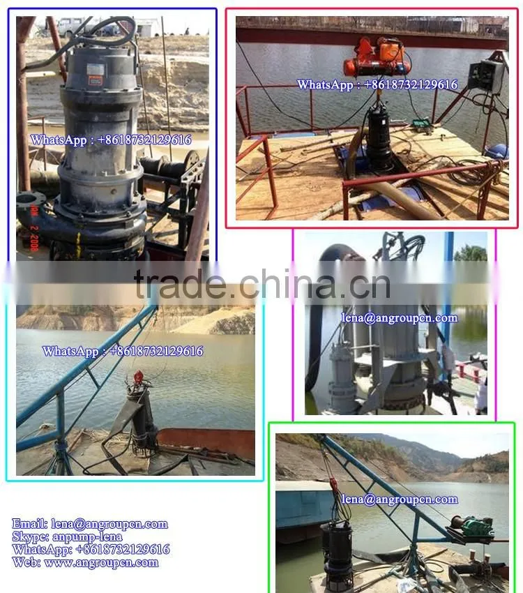 Submersible gravel pump Acid Resistant 380V portable high volume low pressure submersible sludge pump