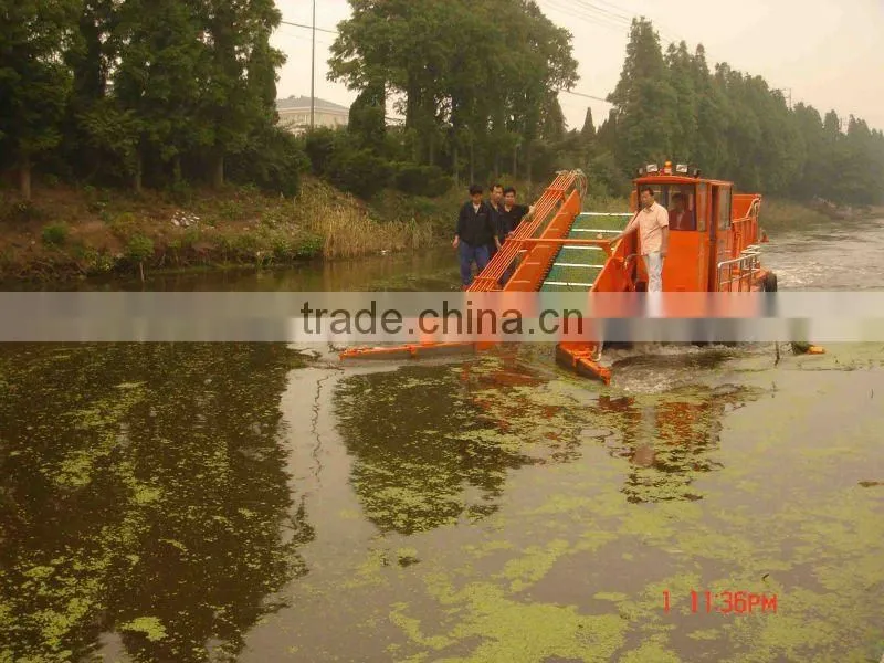 Aquatic weed harvester/Garbage salvage ship/ lake automatic cleaning machine